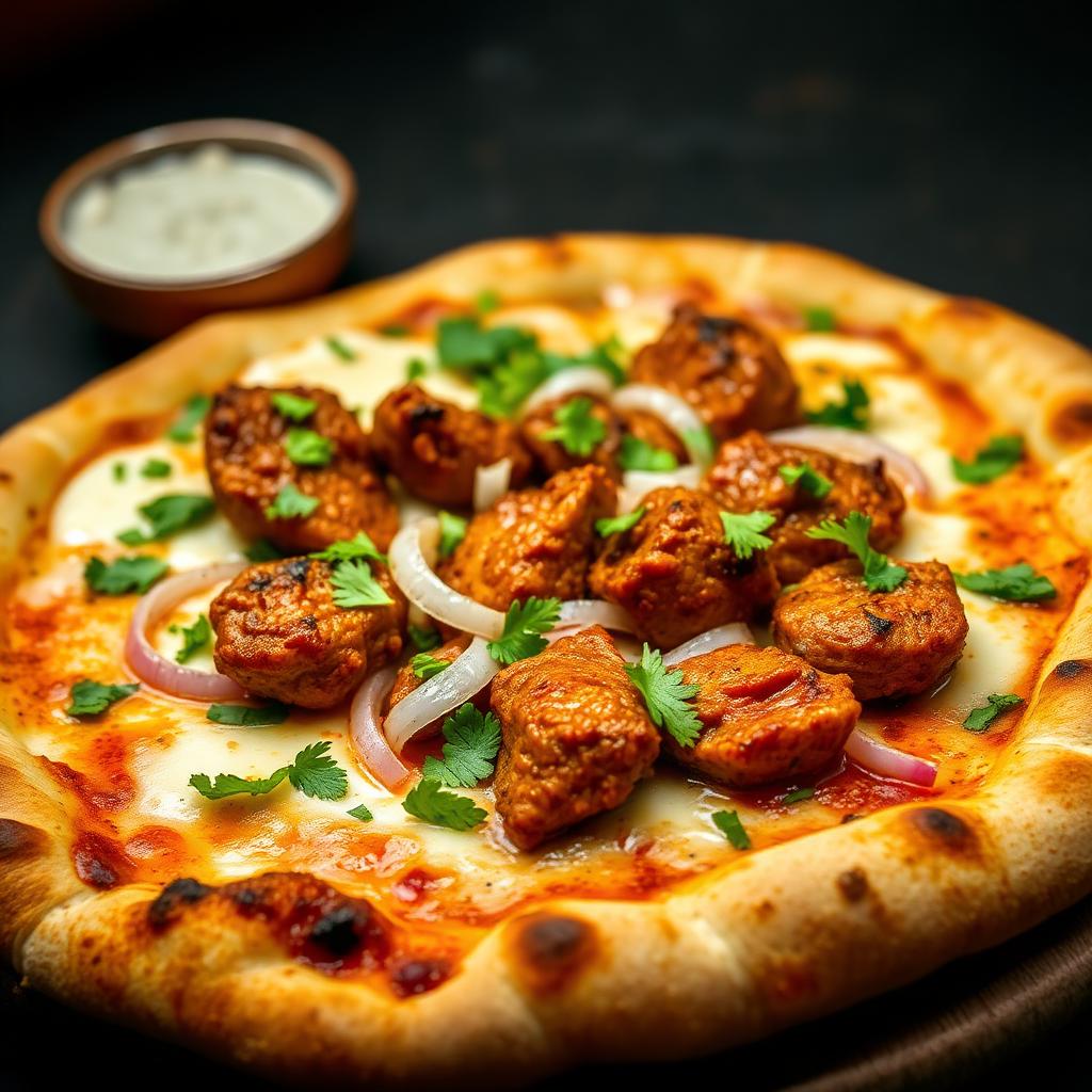 Behari Kabab Pizza